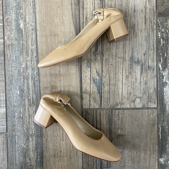 Everlane The Italian Leather Day Heel in light tan taupe size 6 - Picture 9 of 11